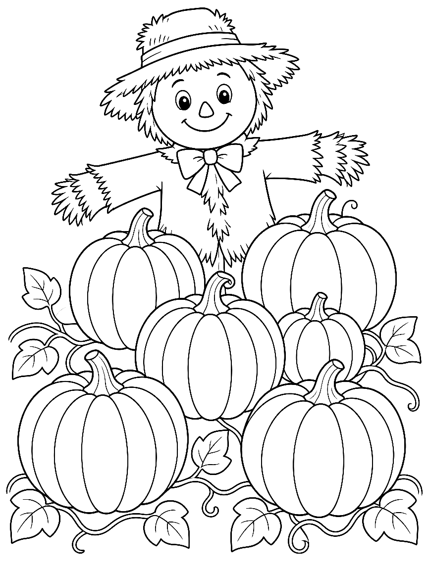 Pumpkin Patch Pal coloring page